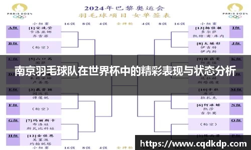 南京羽毛球队在世界杯中的精彩表现与状态分析